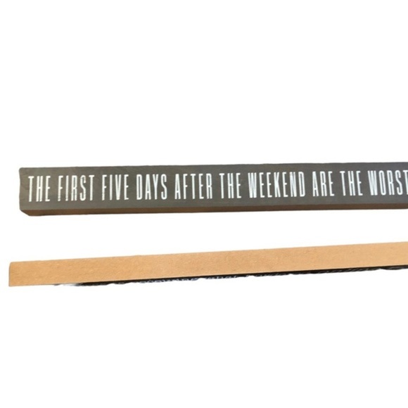 2pack Humorous funny printed mdf tabletop home office work plaque decor new - Picture 5 of 6